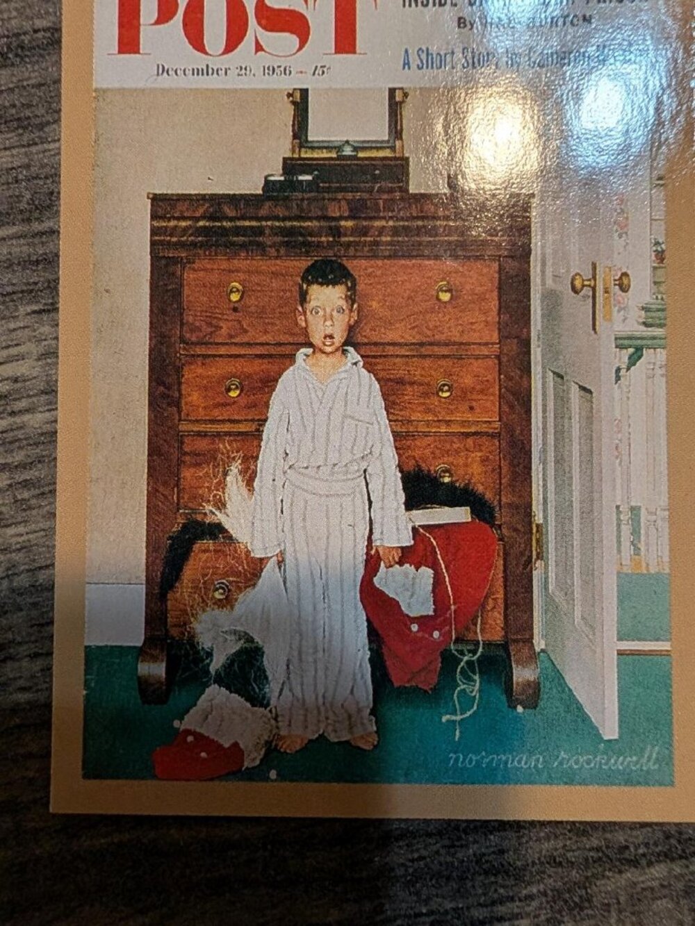 Saturday Evening Post magazine featuring Norman Rockwell cover illustration 'Dis